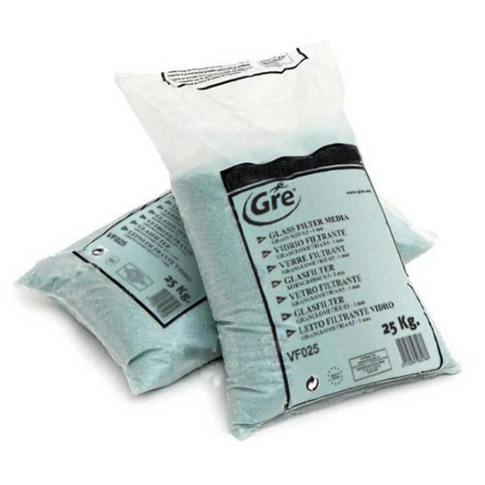 Gre Accessories Glasfiltermedium, Blue, 25kg Gre Accessories Glasfiltermedium, Blue, 25kg