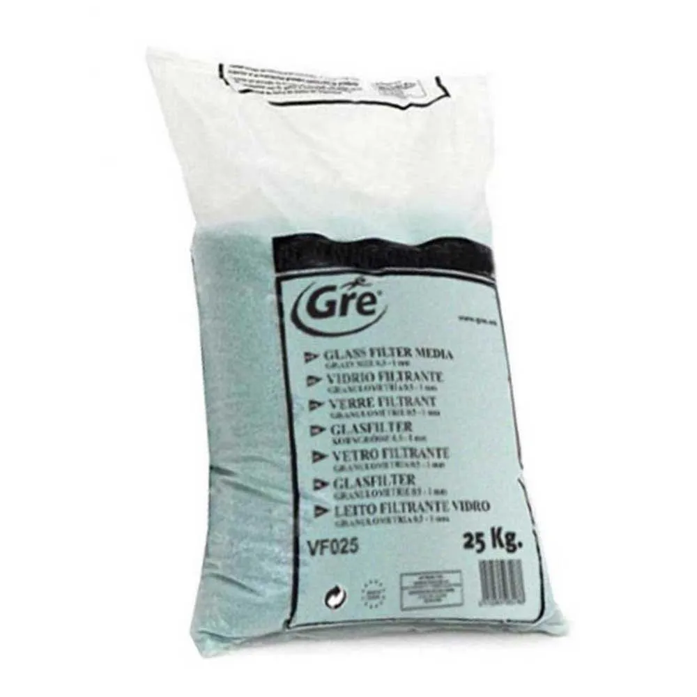 Gre Accessories Glasfiltermedium, Blue, 25kg Gre Accessories Glasfiltermedium, Blue, 25kg