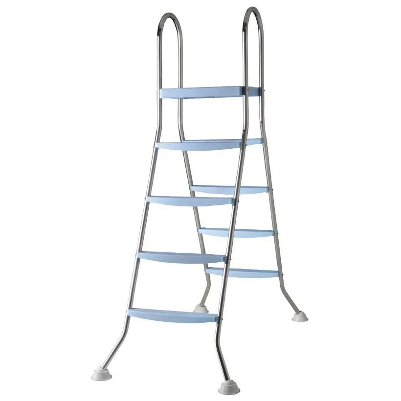 Gre Accessories Leiter 2x4 Stufen, Silver / blue, 142cm Gre Accessories Leiter 2x4 Stufen, Silver / blue, 142cm