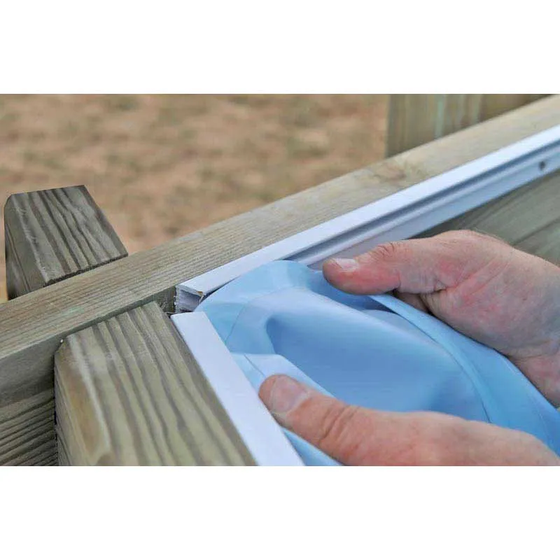 Gre Accessories Macadamia 632x335x130 Cm Schwimmbadauskleidung Aus Holz unisex, Blue, 632 x 335 x 130cm