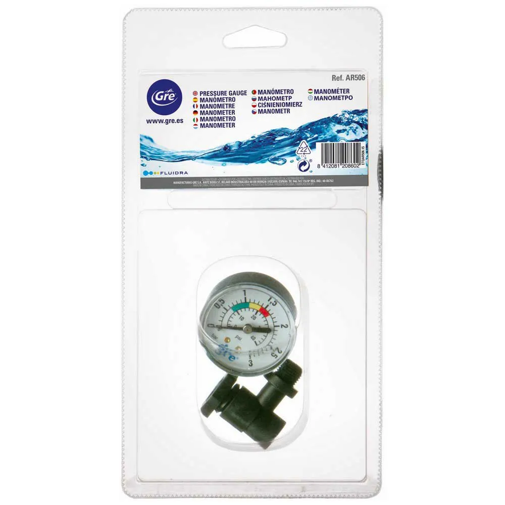 Gre Accessories Manometer, White, 5cm Gre Accessories Manometer, White, 5cm