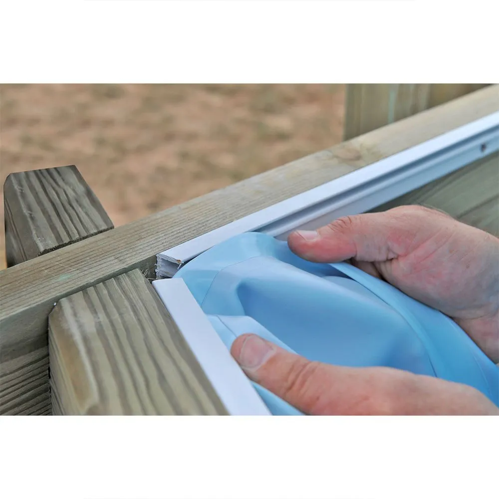 Gre Accessories Safran 2 Oval Schwimmbadauskleidung Aus Holz, Blue, 573 x 348 x 133cm Gre Accessories Safran 2 Oval Schwimmbadauskleidung Aus Holz, Blue, 573 x 348 x 133cm