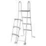 Gre Accessories Sicherheit 3-schritte Für Aufstellpools 120-130 Cm unisex, Galvanized steel, One Size