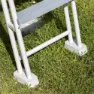 Gre Accessories Sicherheit 3-schritte Für Aufstellpools 120-130 Cm unisex, Galvanized steel, One Size
