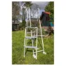 Gre Accessories Sicherheit 3-schritte Für Aufstellpools 120-130 Cm unisex, Galvanized steel, One Size