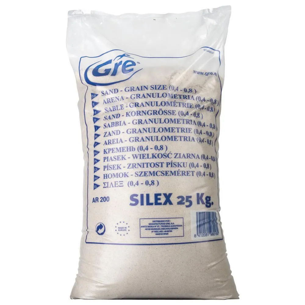 Gre Accessories Silex Sand 25kg, White, 25kg Gre Accessories Silex Sand 25kg, White, 25kg