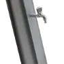 Gre Accessories Solar Dusche Aus Pvc Mit Fußhahn 35l, Black / silver, 214cm