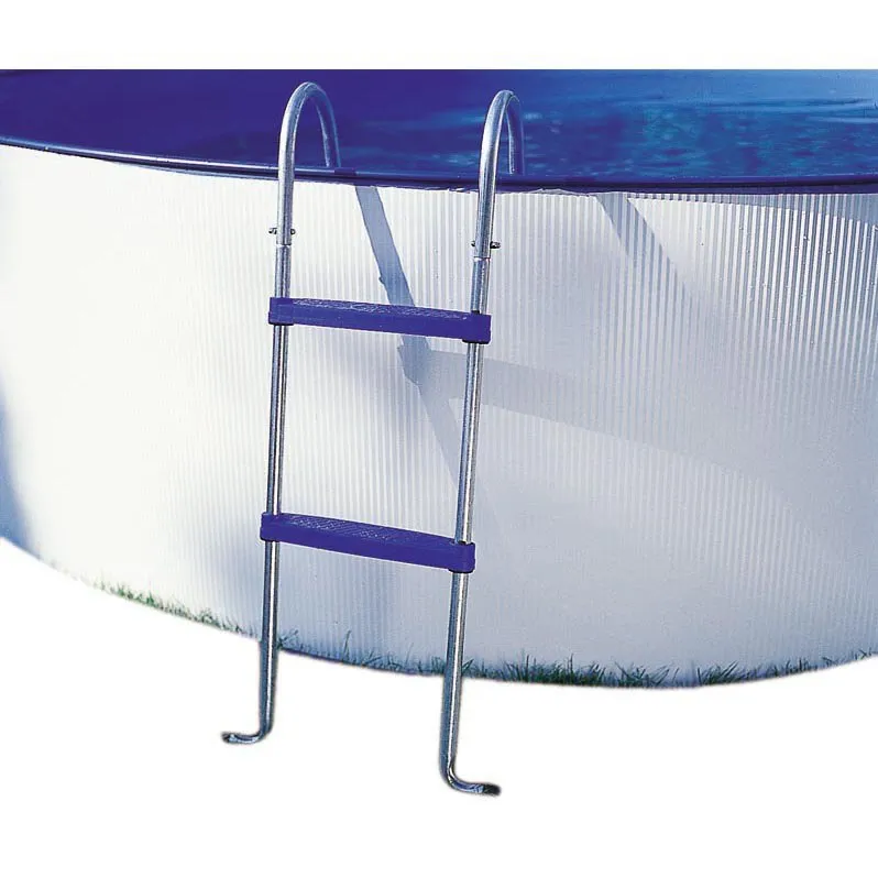 Gre Accessories Standardleiter 2x2 Stufen, Silver / blue, 98cm Gre Accessories Standardleiter 2x2 Stufen, Silver / blue, 98cm