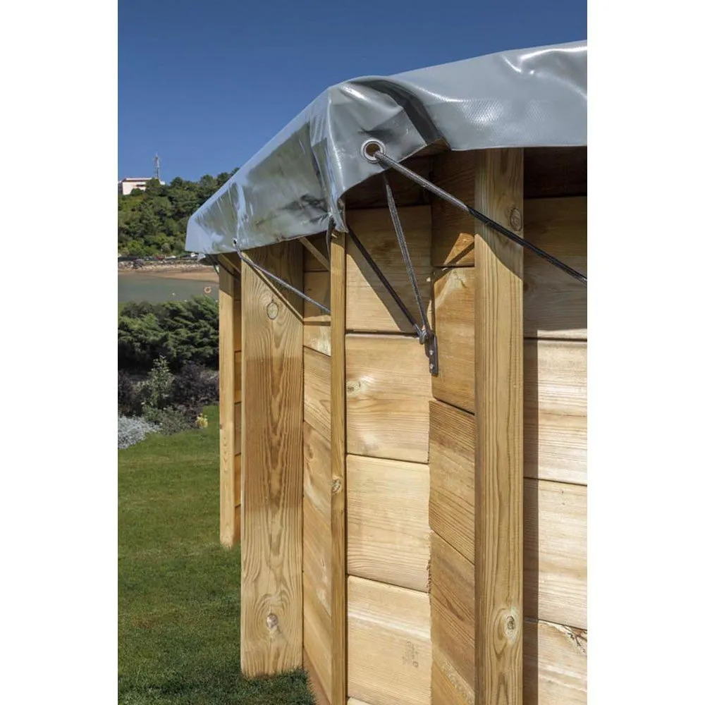 Gre Accessories Vermela Winterabdeckung Für Ovale Pools, Grey, 755 x 555cm Gre Accessories Vermela Winterabdeckung Für Ovale Pools, Grey, 755 x 555cm