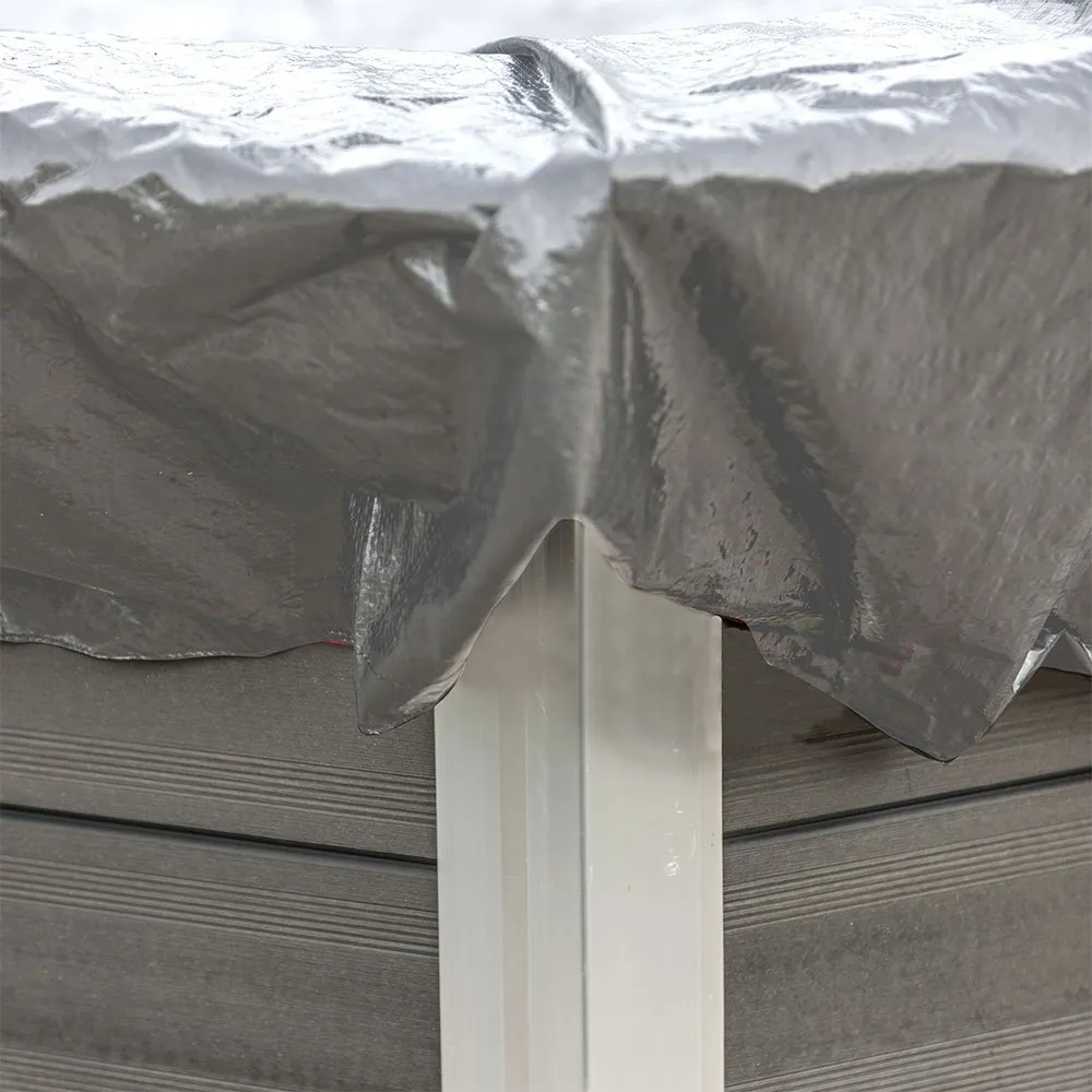 Gre Accessories Winterabdeckung Für Quadratischen Pool, Grey, 376 x 376cm Gre Accessories Winterabdeckung Für Quadratischen Pool, Grey, 376 x 376cm