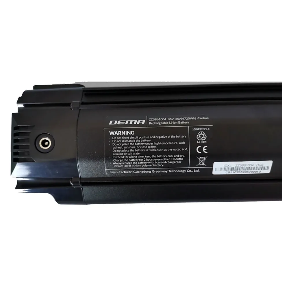 Greenway 20ah/36v 400 Mm Canbus Unterrohrbatterie Refurbished, Black, One Size