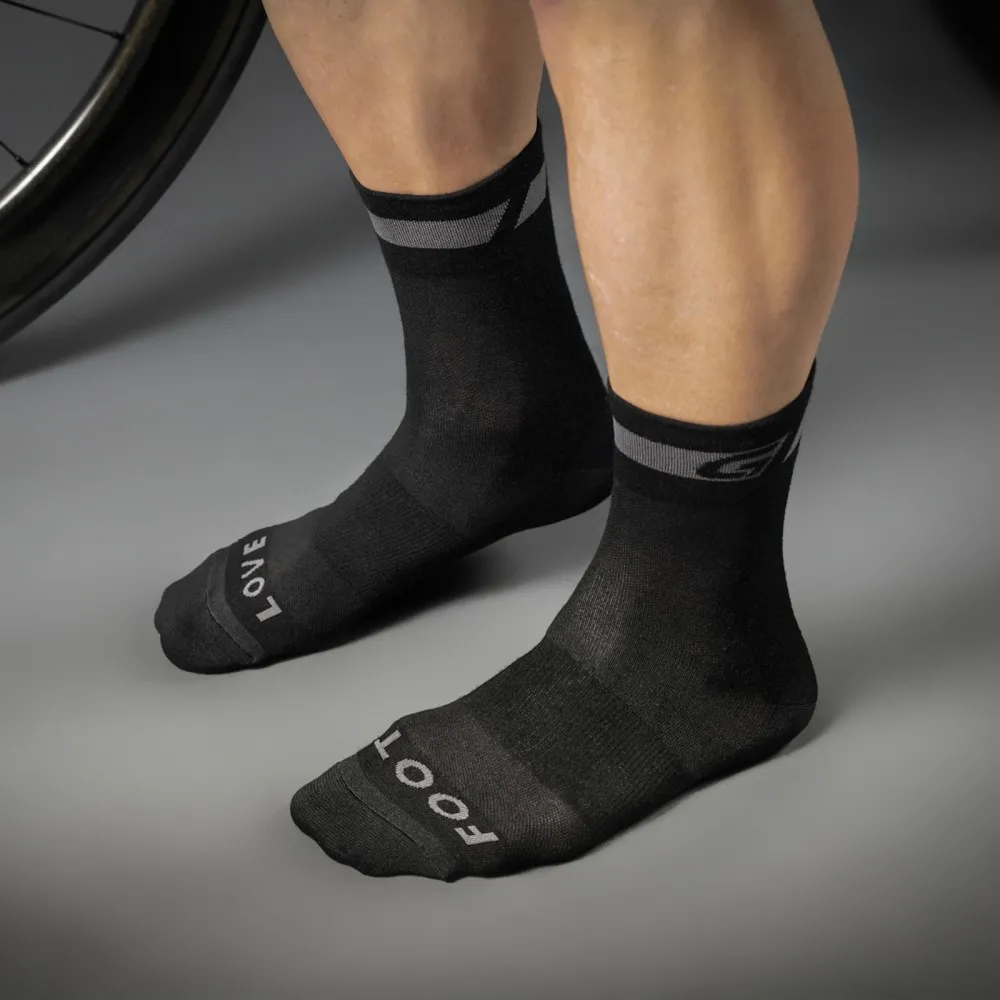 GripGrab Merino Regular Socken, Black GripGrab Merino Regular Socken, Black