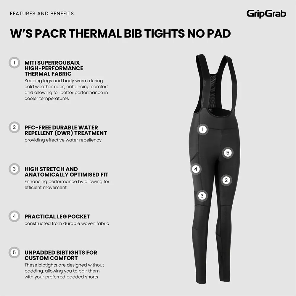 GripGrab Pacr Thermal No Pad Lange Trägerhose