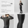 GripGrab PACR Water-Resistant Bib Tights Trägerhose ohne Sitzpolster, Black