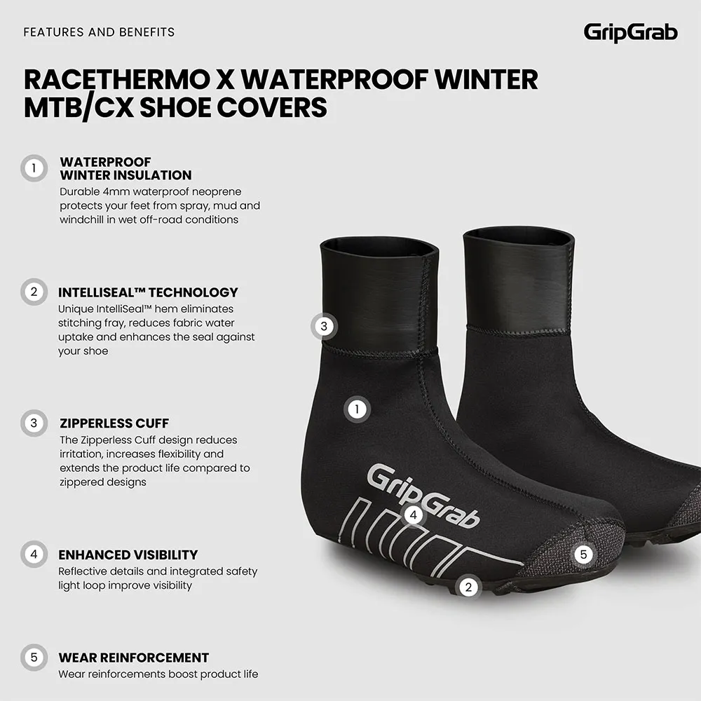 GripGrab Racethermo X Waterproof Winter Überschuhe