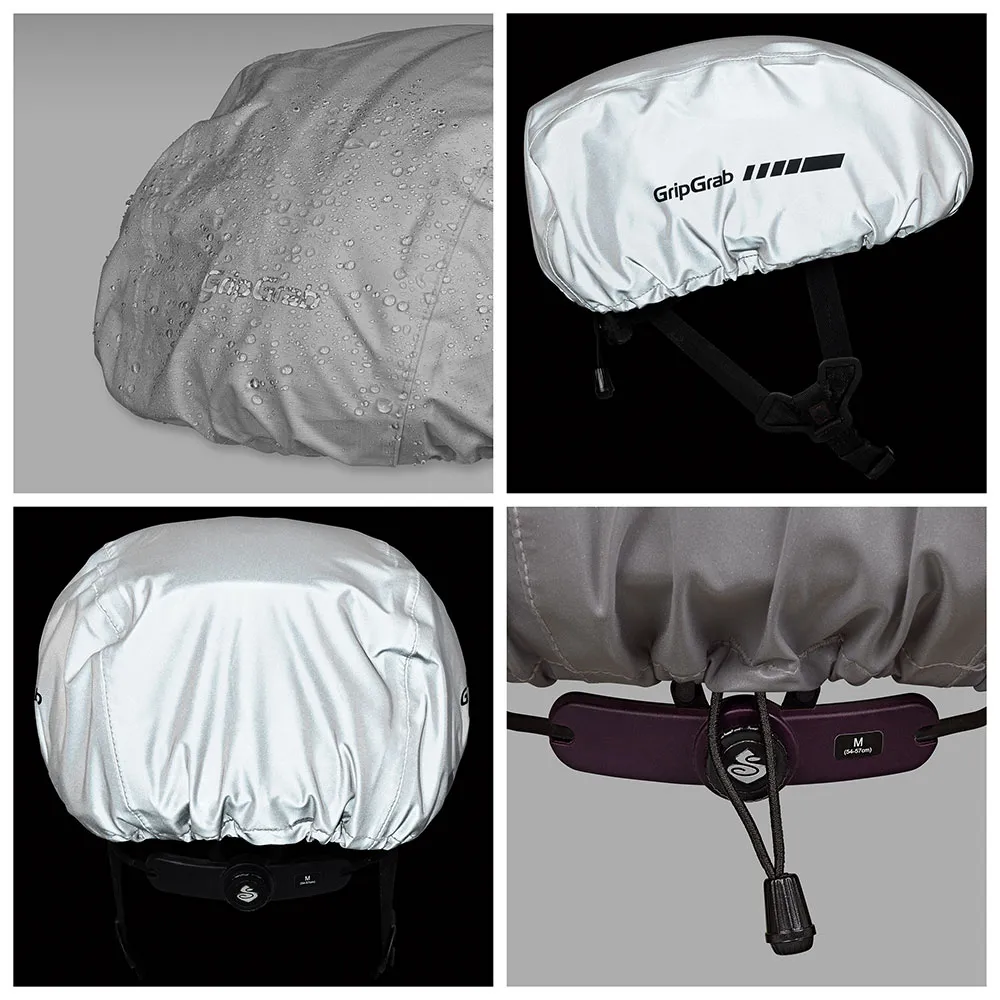 GripGrab Reflective Helmüberzug, Grey GripGrab Reflective Helmüberzug, Grey