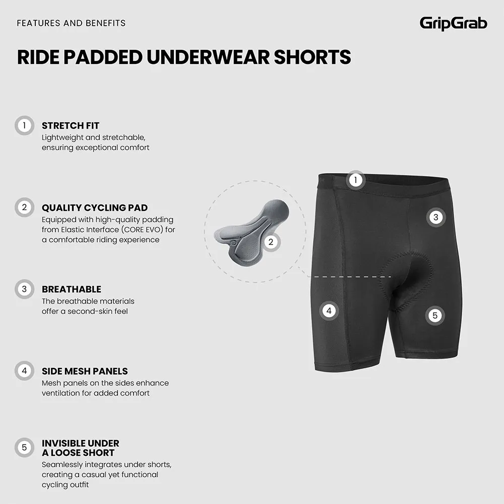 GripGrab Ride Padded Radhose GripGrab Ride Padded Radhose