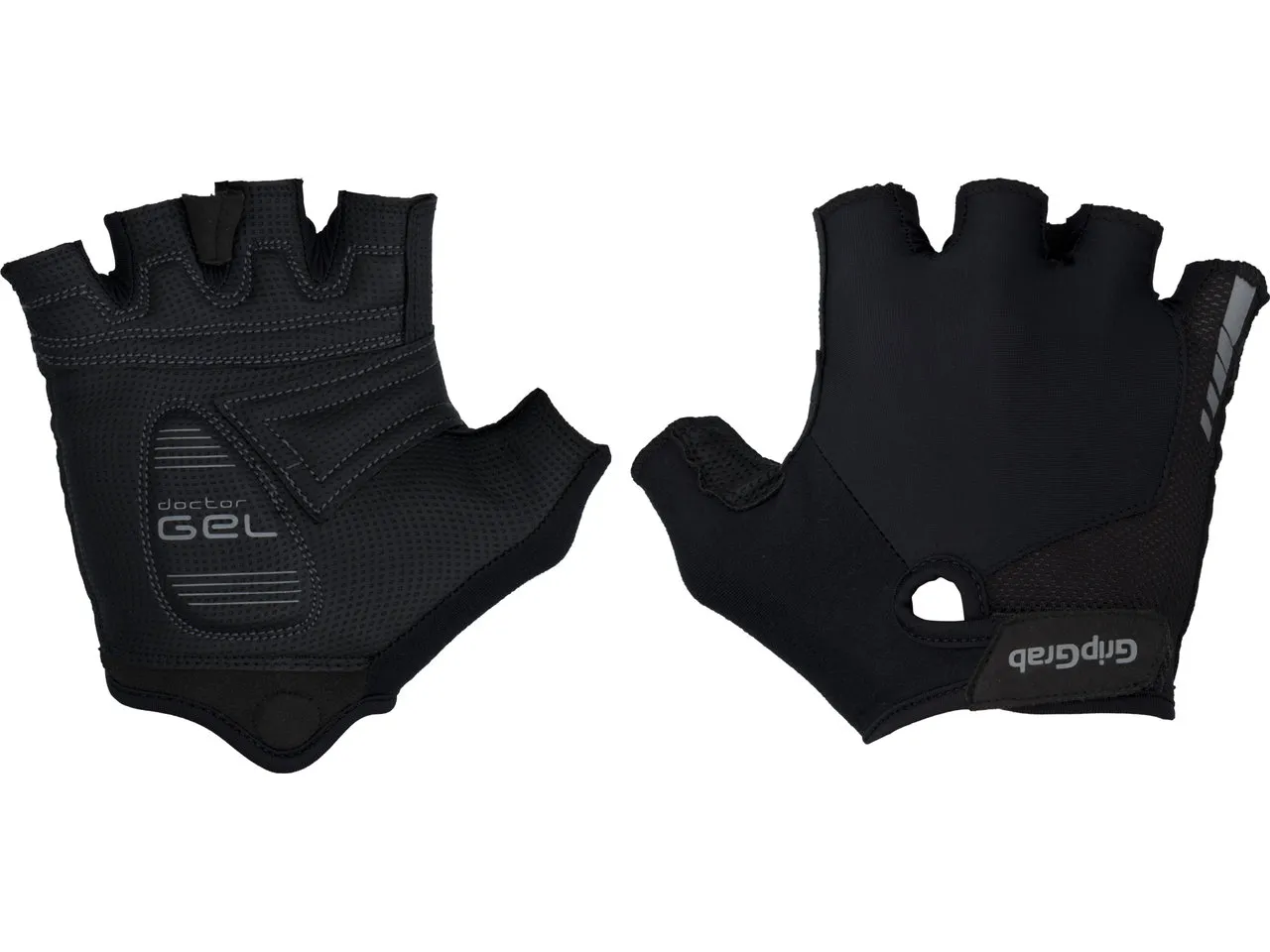 GripGrab Womens ProGel Padded Halbfinger-Handschuh, Schwarz GripGrab Womens ProGel Padded Halbfinger-Handschuh, Schwarz