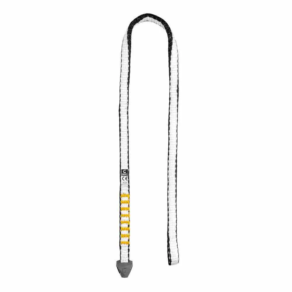 Grivel Alpine Dual Dyneema 10 Mm Bandschlinge, White / black, 110cm Grivel Alpine Dual Dyneema 10 Mm Bandschlinge, White / black, 110cm