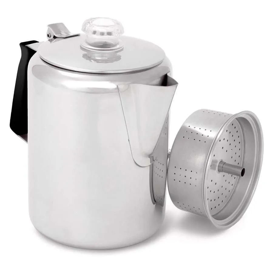 GSI Edelstahl Silikon Glacier Kaffeebereiter Mit Griff 3 Tasse, Silver, One Size