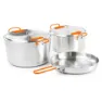 GSI Glacier Base Camper Large Küchenset Aus Edelstahl, Silver, One Size