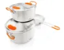 GSI Glacier Base Camper Medium Küchenset Aus Edelstahl, Silver, One Size