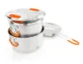 GSI Glacier Base Camper Medium Küchenset Aus Edelstahl, Silver, One Size