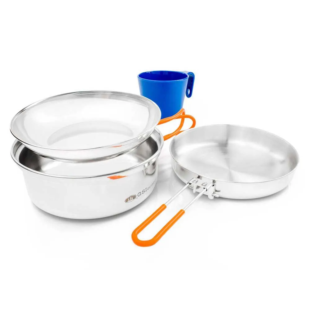 GSI Glacier Mess Küchenset, Silver, One Size GSI Glacier Mess Küchenset, Silver, One Size