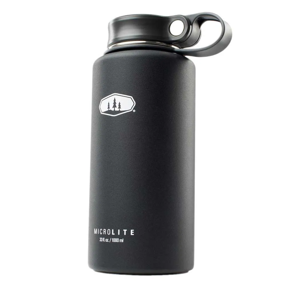 GSI Microlite 1000ml Twist Thermosflasche, Black, One Size