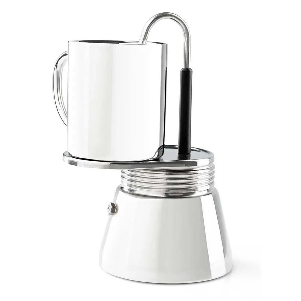 GSI Miniespresso Espresso-set 4 Tasse, Silver, One Size