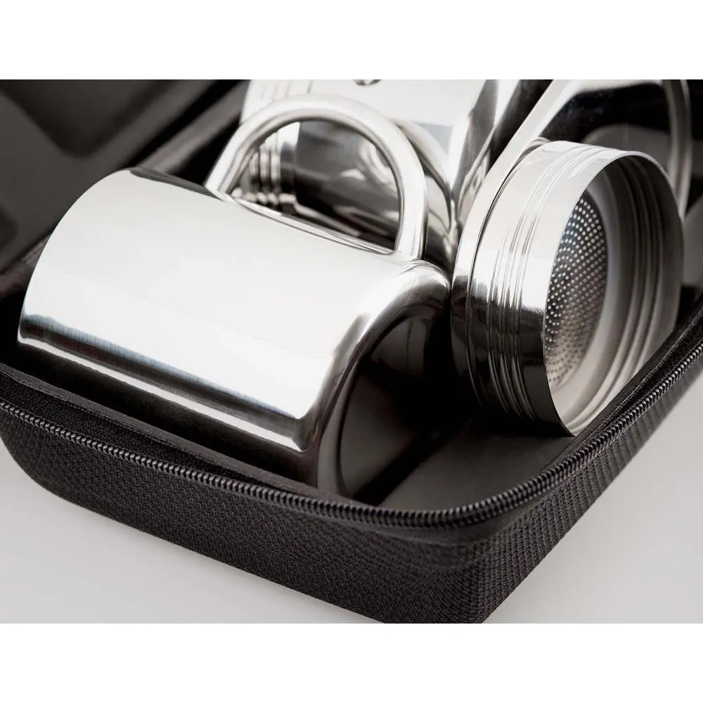 GSI Miniespresso Espresso-set 4 Tasse, Silver, One Size