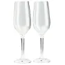 GSI Set Stapelbare Champagnerflöten 2 Einheiten, Clear, One Size