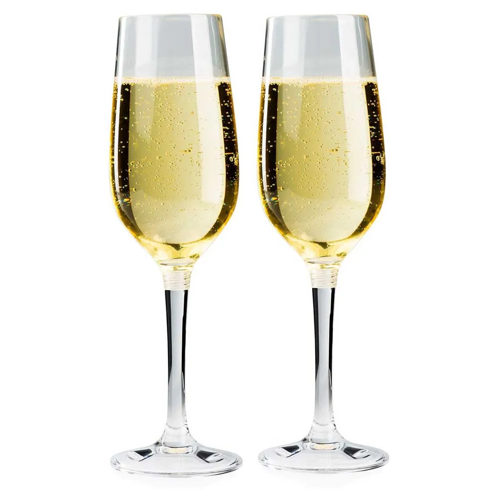 GSI Set Stapelbare Champagnerflöten 2 Einheiten, Clear, One Size