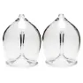 GSI Set Stapelbare Rotweingläser 2 Einheiten, Clear, One Size