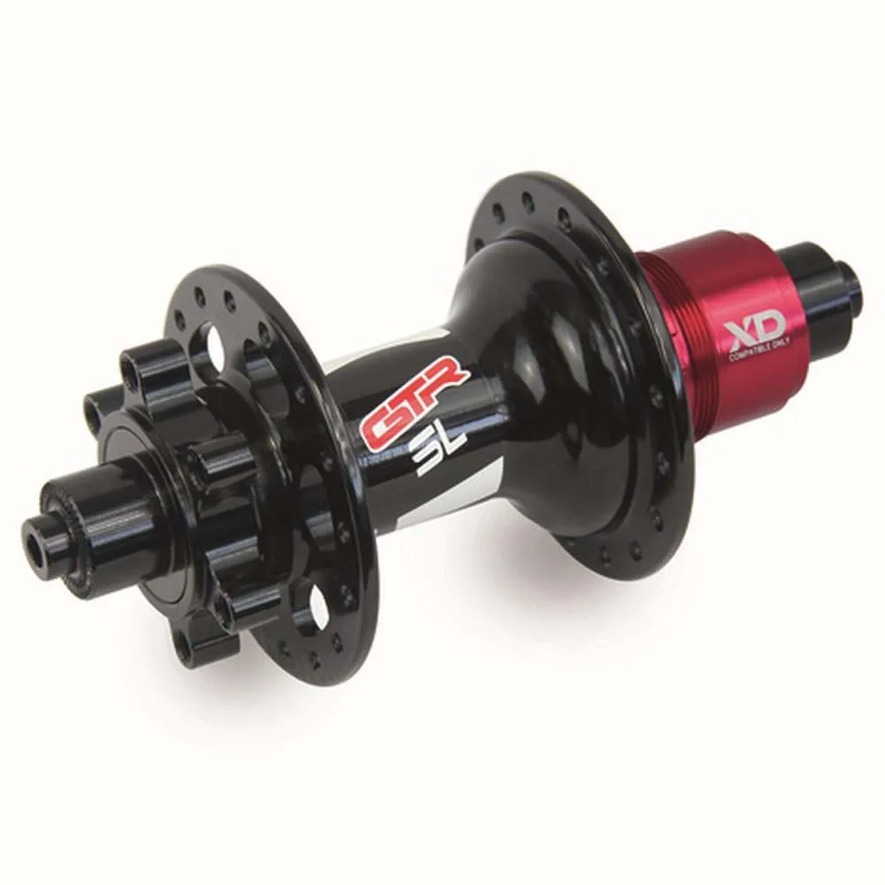 GTR Sl Shimano Micro Spline Hinterradnabe, Black / red, 32H, 12 x 142mm GTR Sl Shimano Micro Spline Hinterradnabe, Black / red, 32H, 12 x 142mm