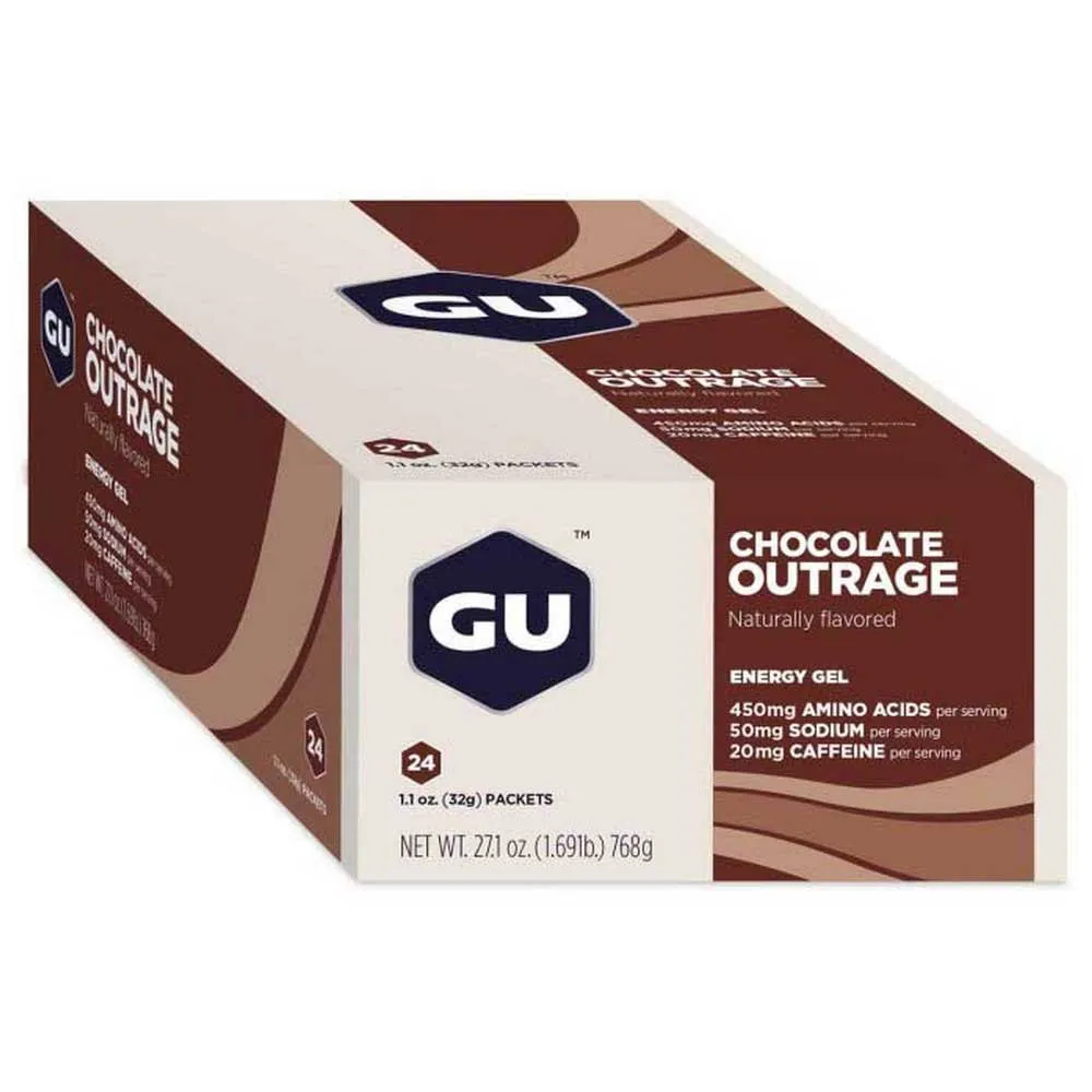 GU Empörung über Energygel-box Shokolade 24 Einheiten, One size GU Empörung über Energygel-box Shokolade 24 Einheiten, One size