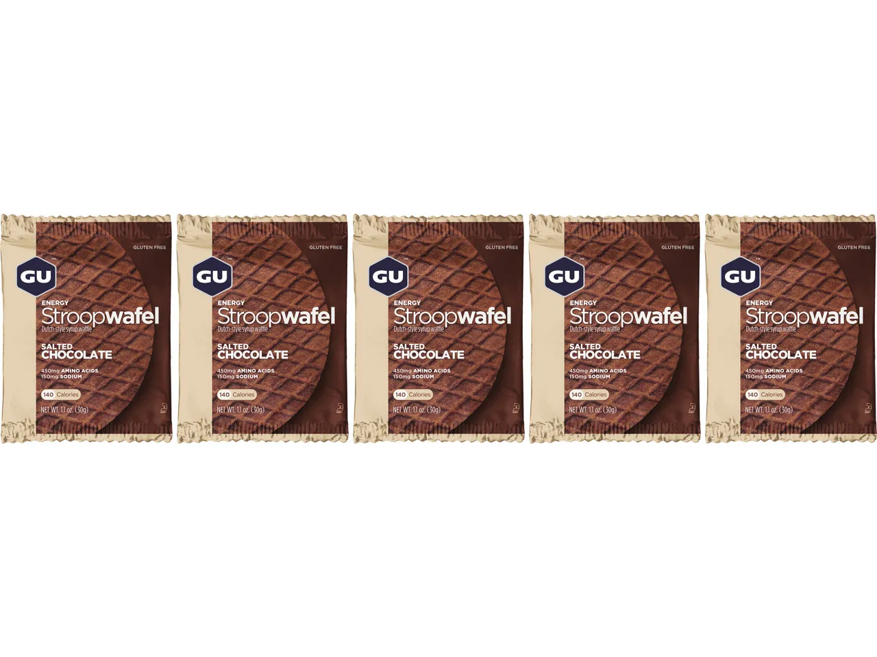 GU Energy Stroopwafel - 5 Stück, 150g