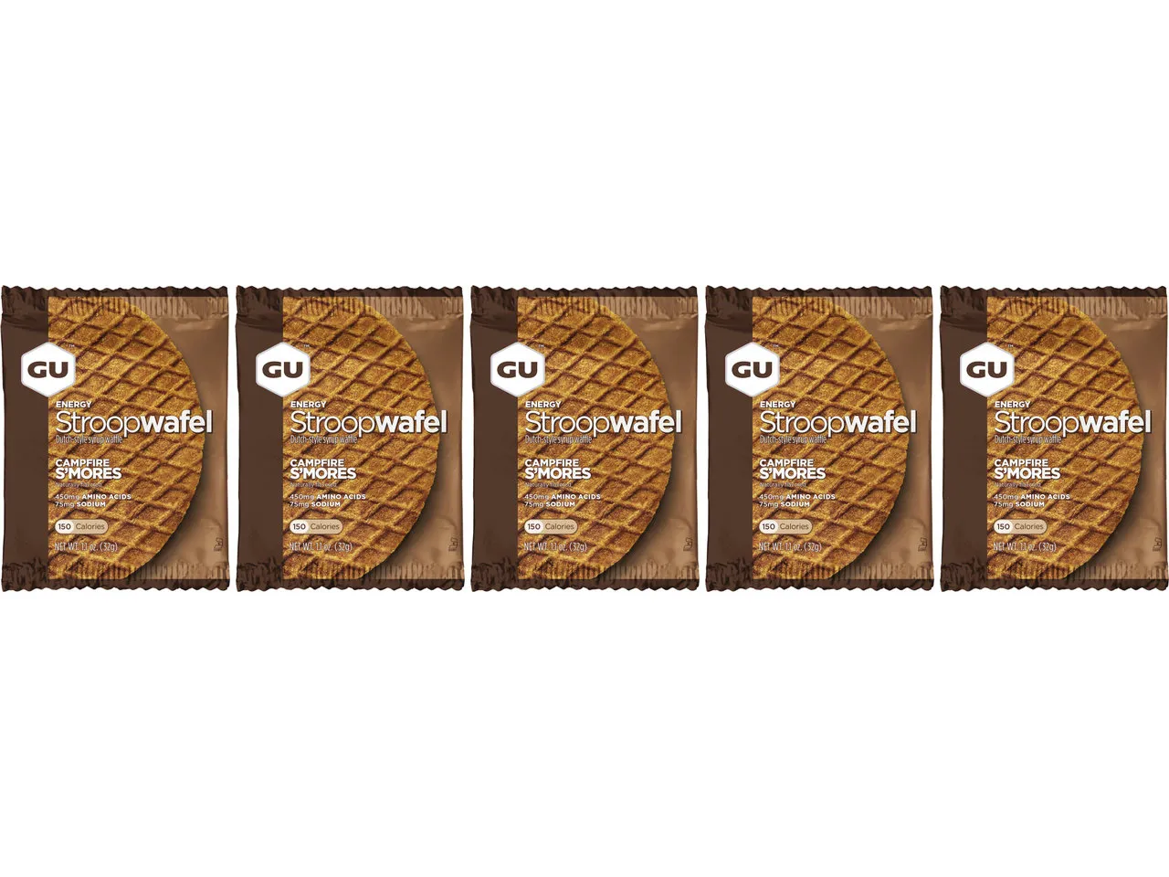 GU Energy Stroopwafel - 5 Stück, 160g GU Energy Stroopwafel - 5 Stück, 160g