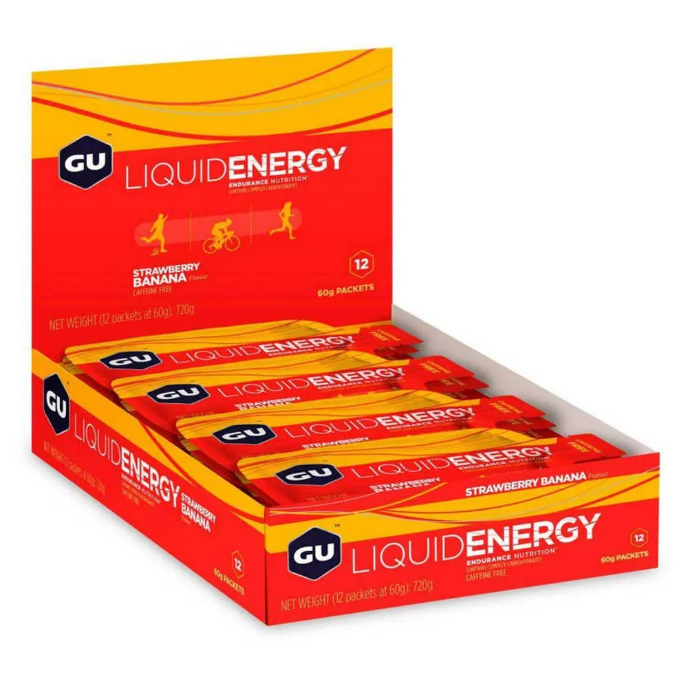 GU Liquid Schachtel Mit Energiegelen Erdbeere Und Banane 60g 12 Einheiten, One size GU Liquid Schachtel Mit Energiegelen Erdbeere Und Banane 60g 12 Einheiten, One size