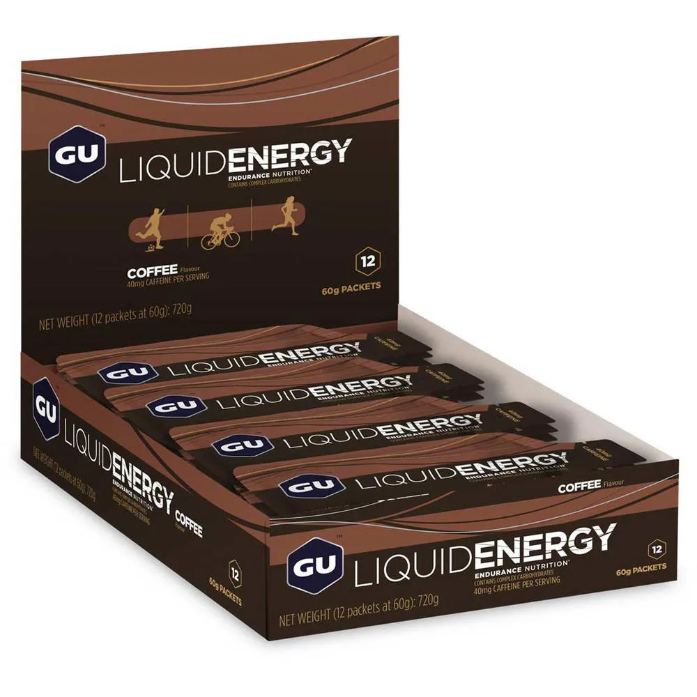 GU Liquid Schachtel Mit Energiegelen Koffie 60g 12 Einheiten, One size GU Liquid Schachtel Mit Energiegelen Koffie 60g 12 Einheiten, One size