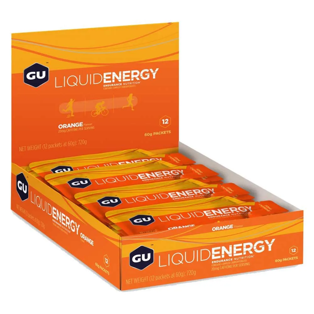 GU Liquid Schachtel Mit Energiegelen Orange 60g 12 Einheiten, One size GU Liquid Schachtel Mit Energiegelen Orange 60g 12 Einheiten, One size