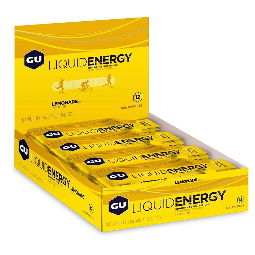 GU Liquid Schachtel Mit Energiegelen Zitrone 60g 12 Einheiten, One size GU Liquid Schachtel Mit Energiegelen Zitrone 60g 12 Einheiten, One size
