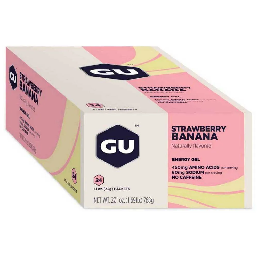 GU Schachtel Mit Energiegelen Erdbeere Und Banane 24 Einheiten, One size GU Schachtel Mit Energiegelen Erdbeere Und Banane 24 Einheiten, One size