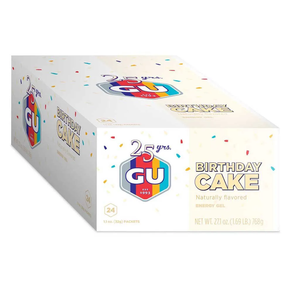 GU Schachtel Mit Energiegelen Geburtstagskuchen 32g 24 Einheiten, One size GU Schachtel Mit Energiegelen Geburtstagskuchen 32g 24 Einheiten, One size