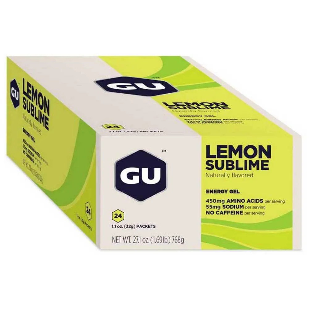 GU Schachtel Mit Energiegels Sublime Zitrone 24 Einheiten, Yellow, One Size GU Schachtel Mit Energiegels Sublime Zitrone 24 Einheiten, Yellow, One Size