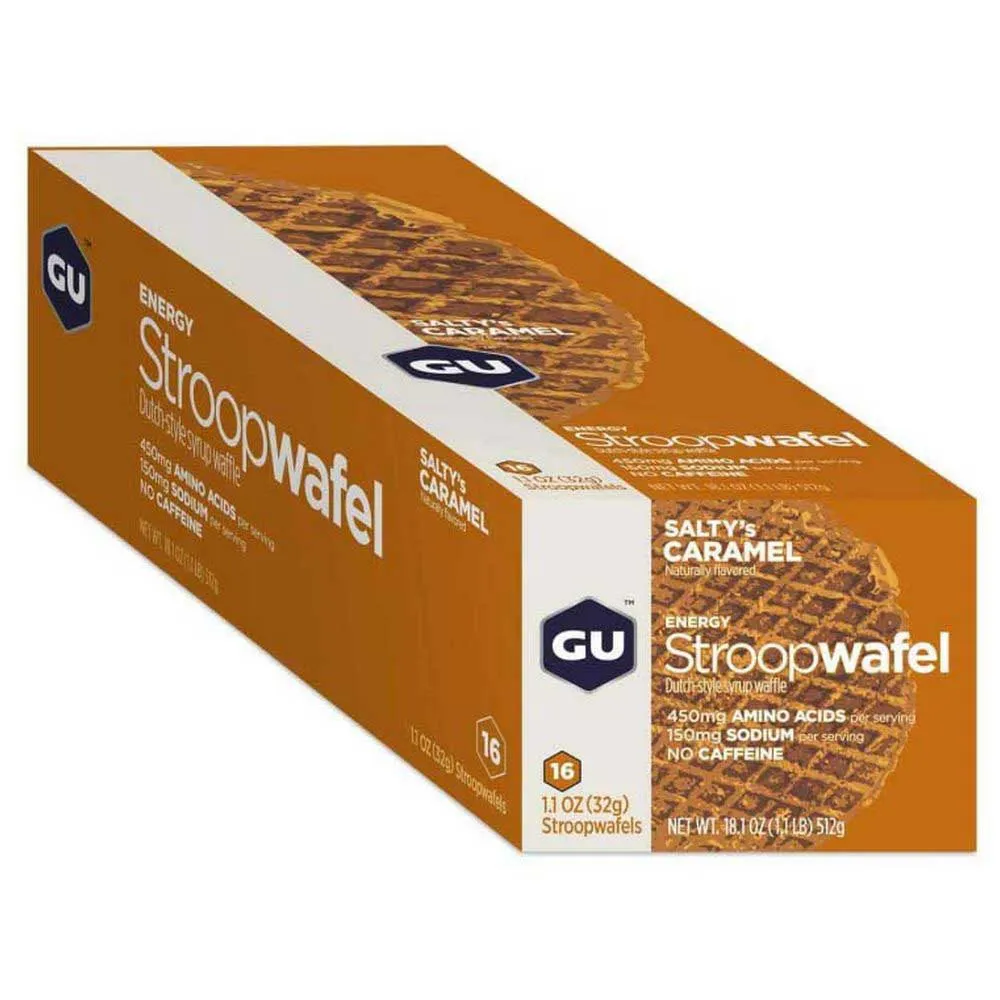 GU Stroopwafel Gesalzenes Karamell 16 Einheiten, One size