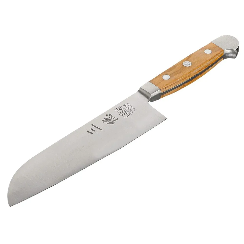 Güde Alfa Santoku 18 Cm, Olive wood, One Size Güde Alfa Santoku 18 Cm, Olive wood, One Size