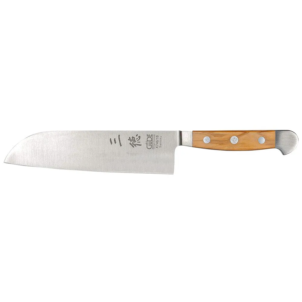 Güde Alfa Santoku 18 Cm, Olive wood, One Size Güde Alfa Santoku 18 Cm, Olive wood, One Size