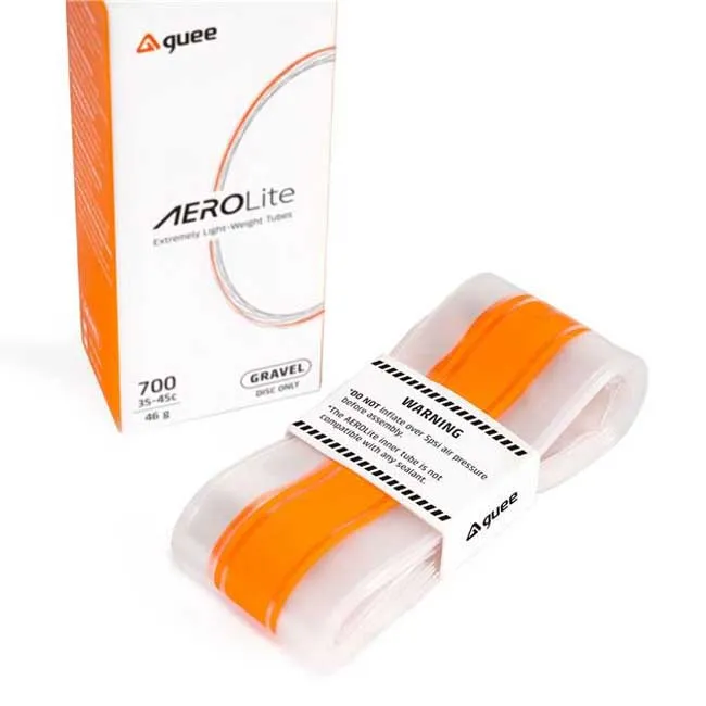 Guee Aerolite Road Presta 60 Mm Fahrradschlauch, Clear / orange, 700C, 20-32 Guee Aerolite Road Presta 60 Mm Fahrradschlauch, Clear / orange, 700C, 20-32