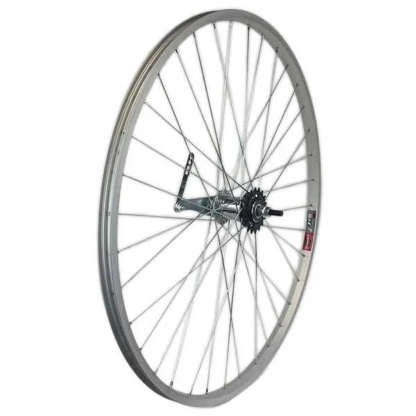 Gurpil Aluminium 700 Back-pedal Tubular Hinterrad, Silver, 9 x 110mm